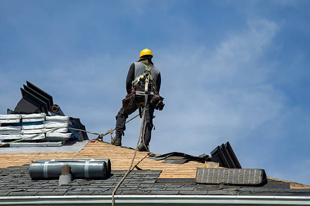 Professional Flat Roof Repair technician working in East Windsor, CT
